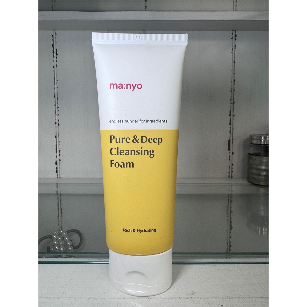 Ma:nyo Pure & Deep Cleansing Foam 100ml Rich & Hydrating Korean Face Wash Vegan‎